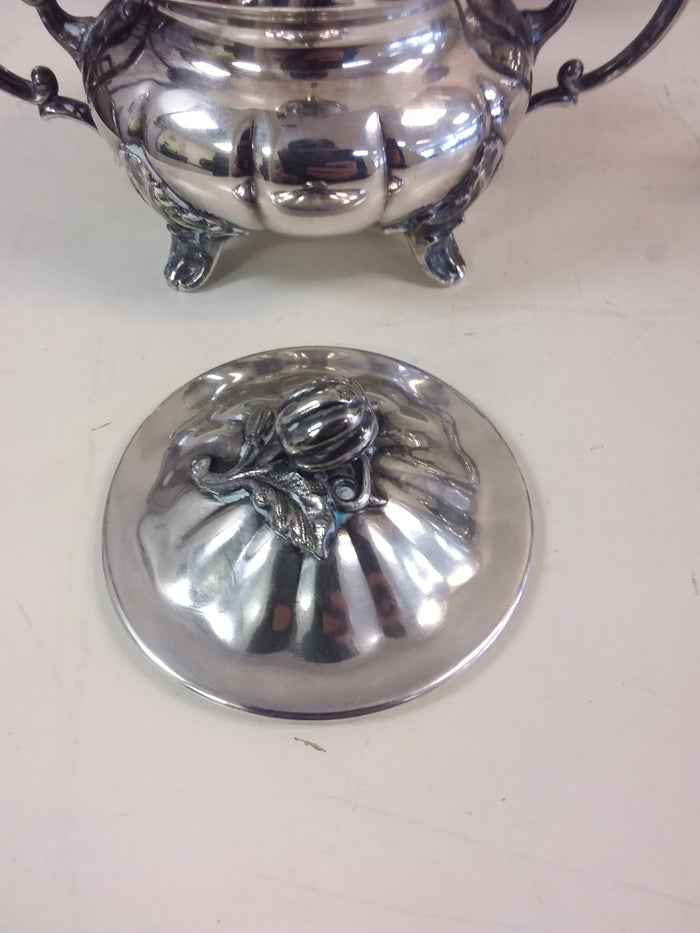 4 Piece Plated Silver Tea Set