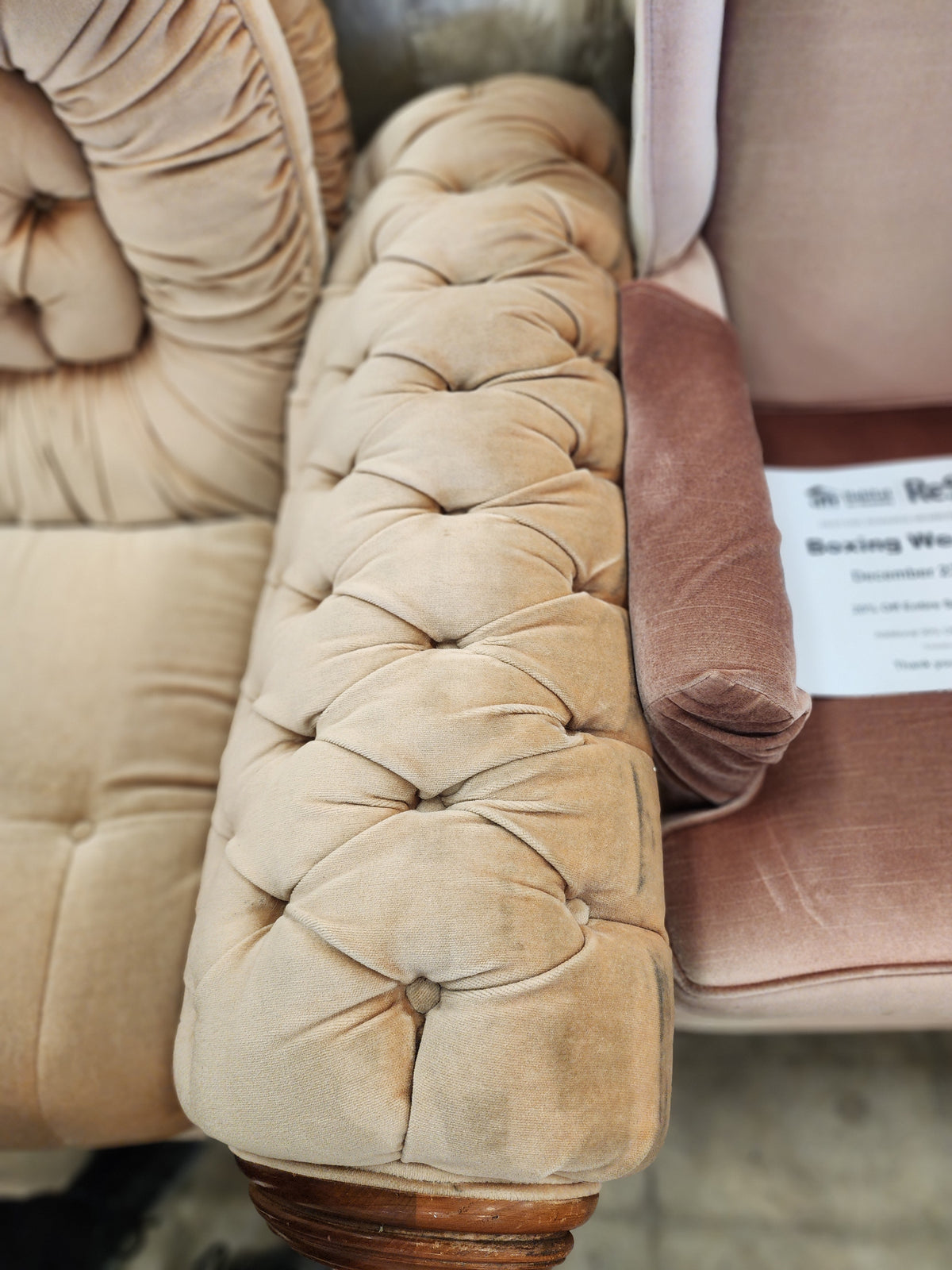 Light Brown Loveseat