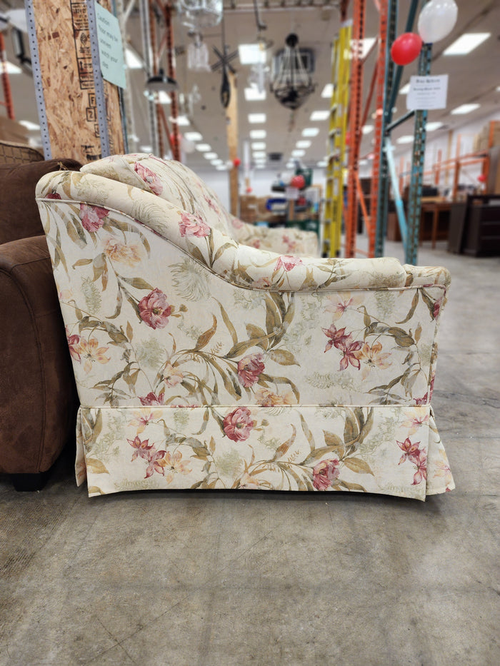 Floral Upholstered 3 Seater Sofa