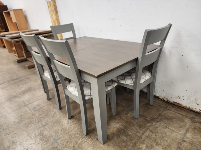 Wooden Dining Set w/ 4 Chairs