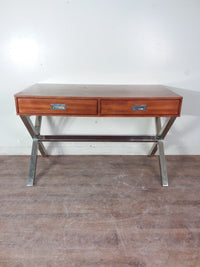 Wood Desk With Chrome Legs