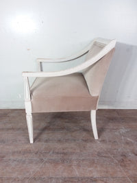 White & Tan Armchair