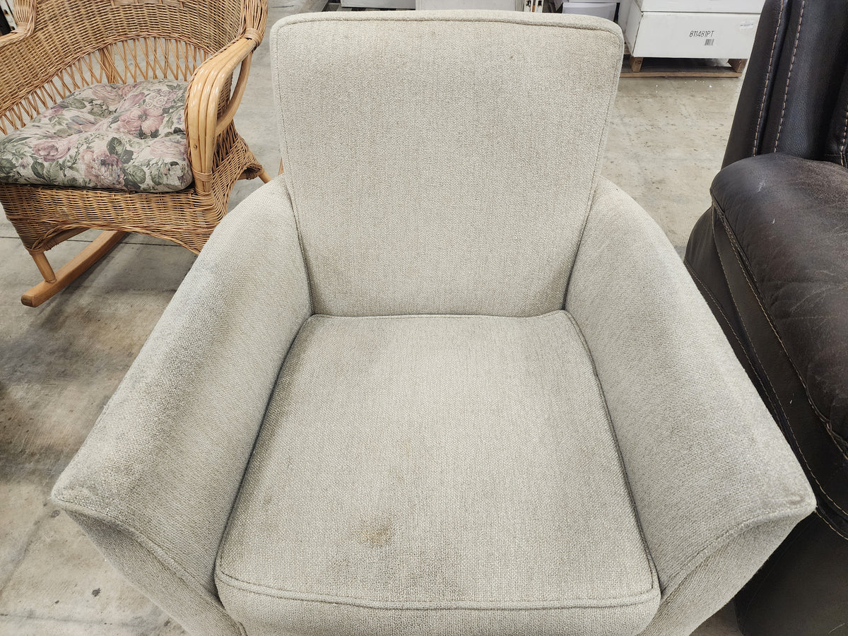 Taupe Upholstered Armchair