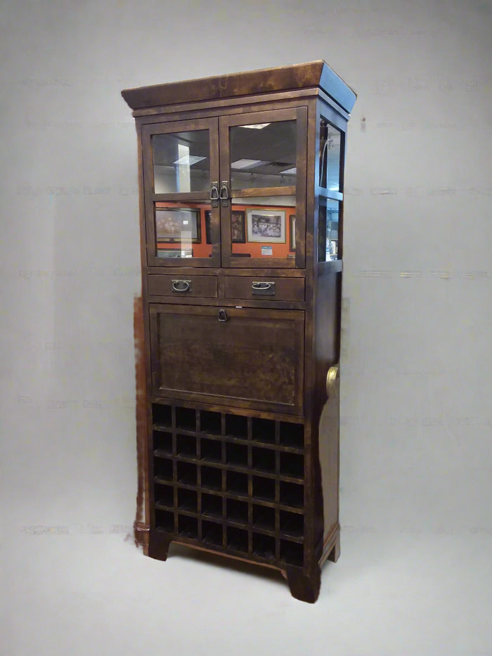 Dark Walnut Wine Cabinet