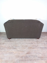 Brown Patterned Love Seat