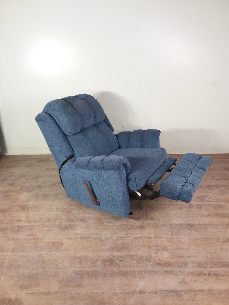 Tahoe Blue Rocker Recliner