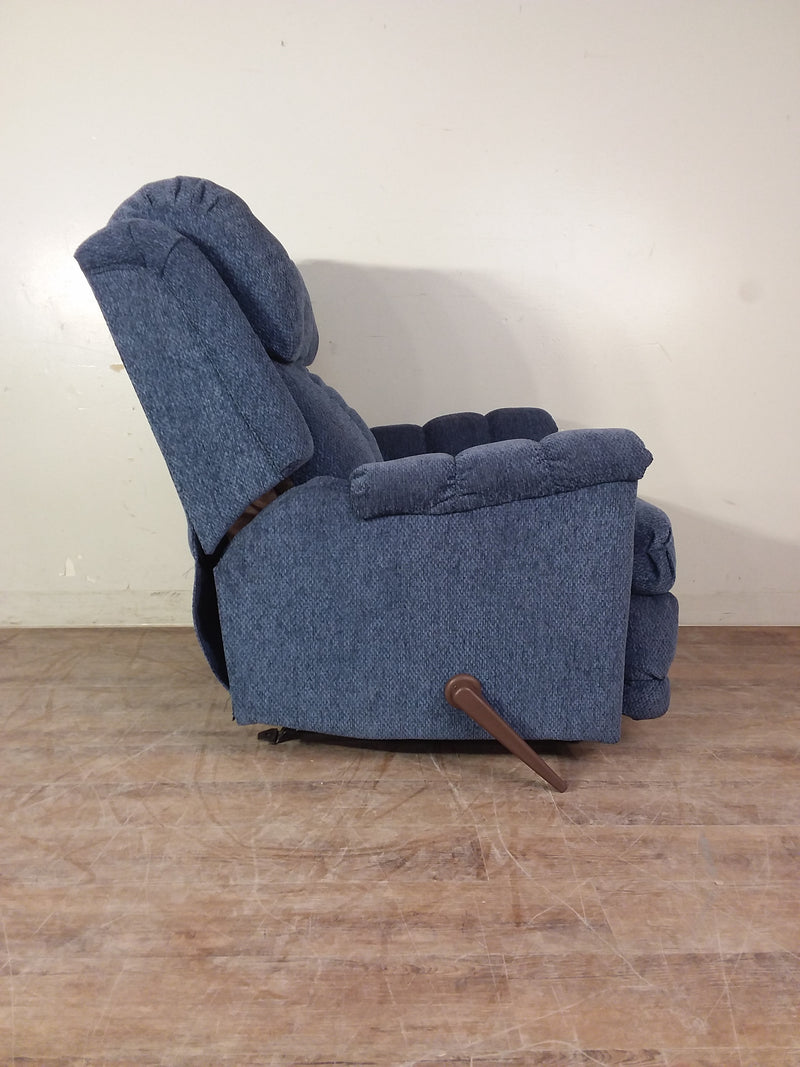 Tahoe Blue Rocker Recliner