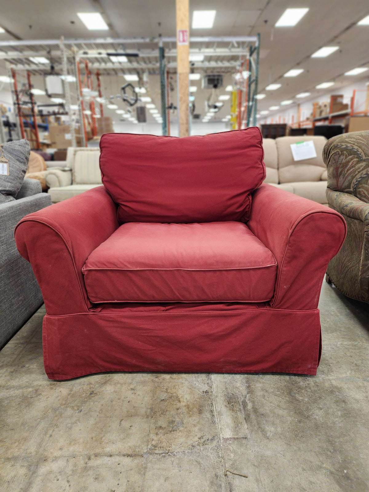 Extra Large Red Armchair