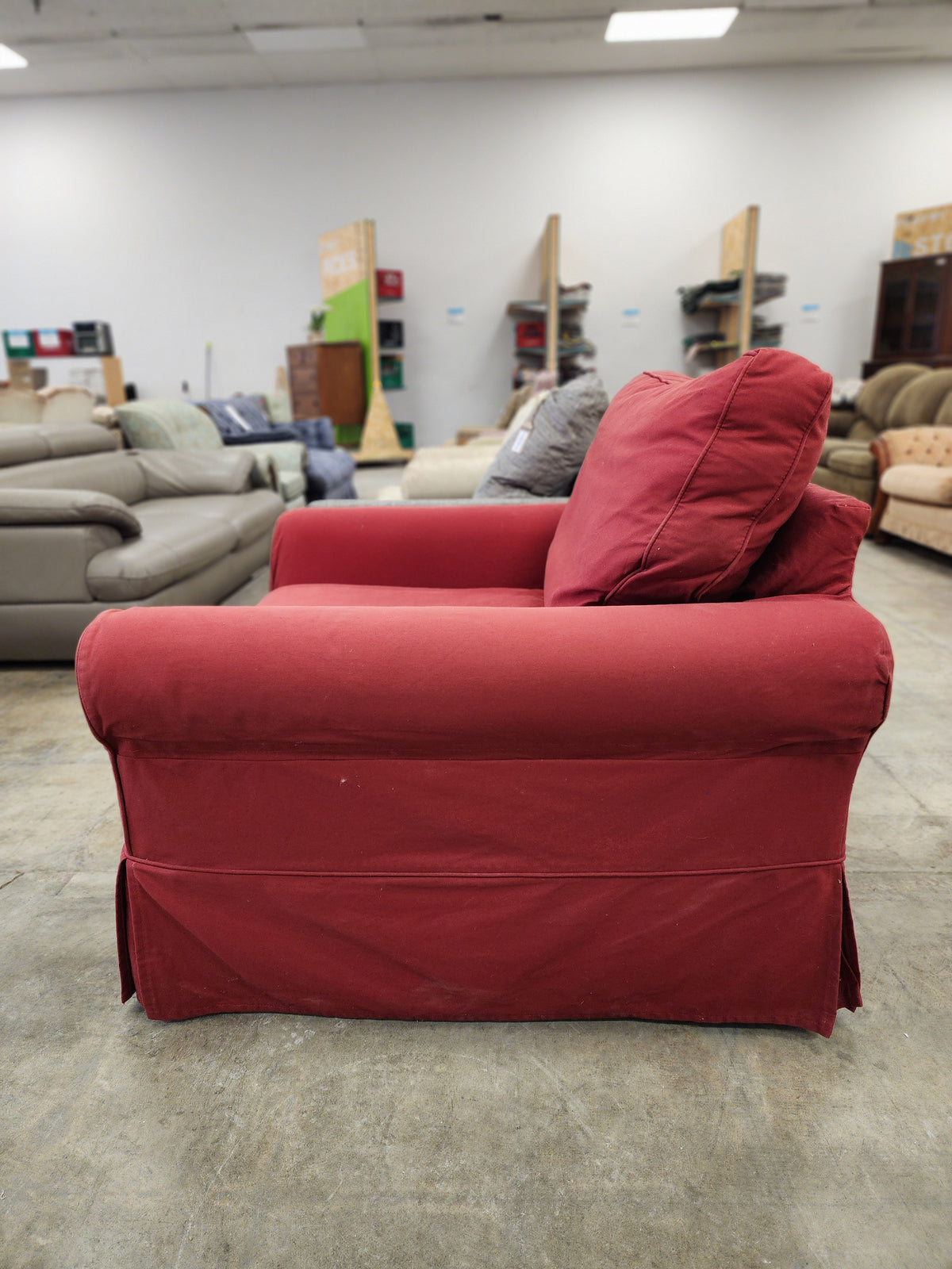 Extra Large Red Armchair