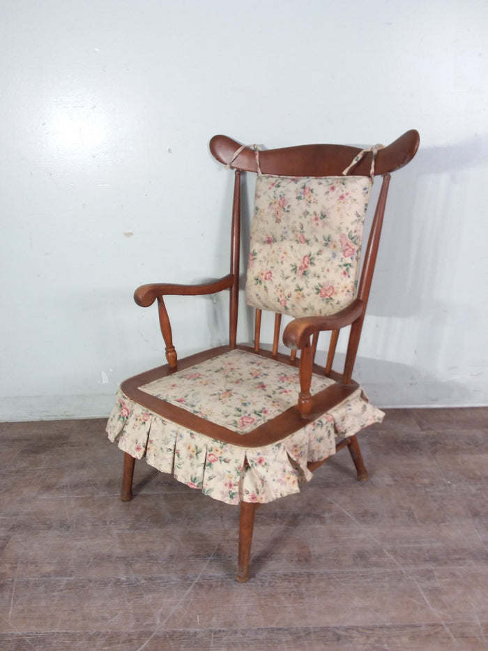 Antique Wood Armchair