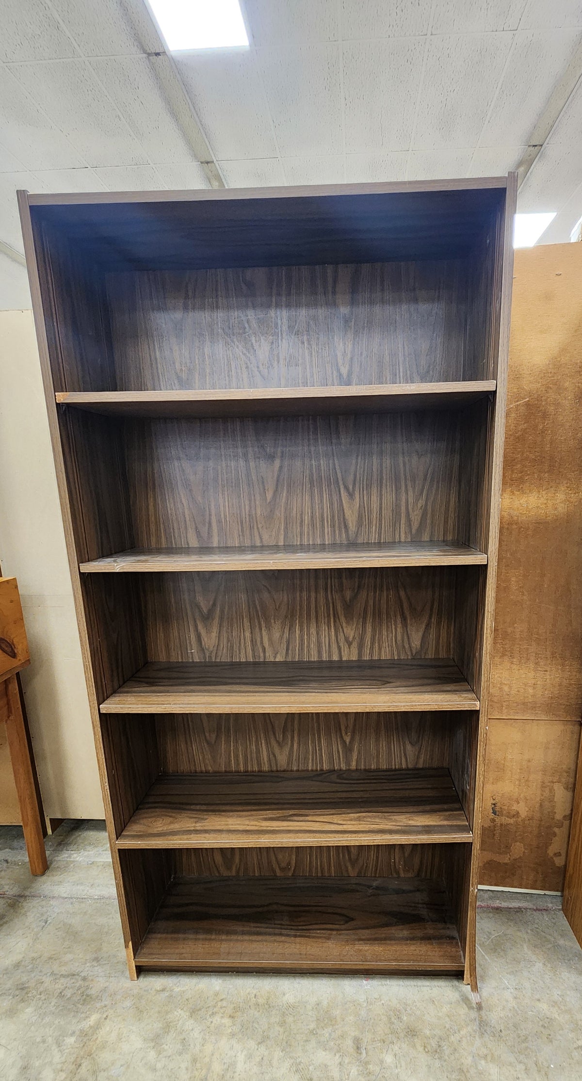 Tall Dark Wood Bookcase