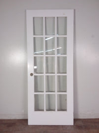 32" x 79 1/4" 15 Pane Glass Door