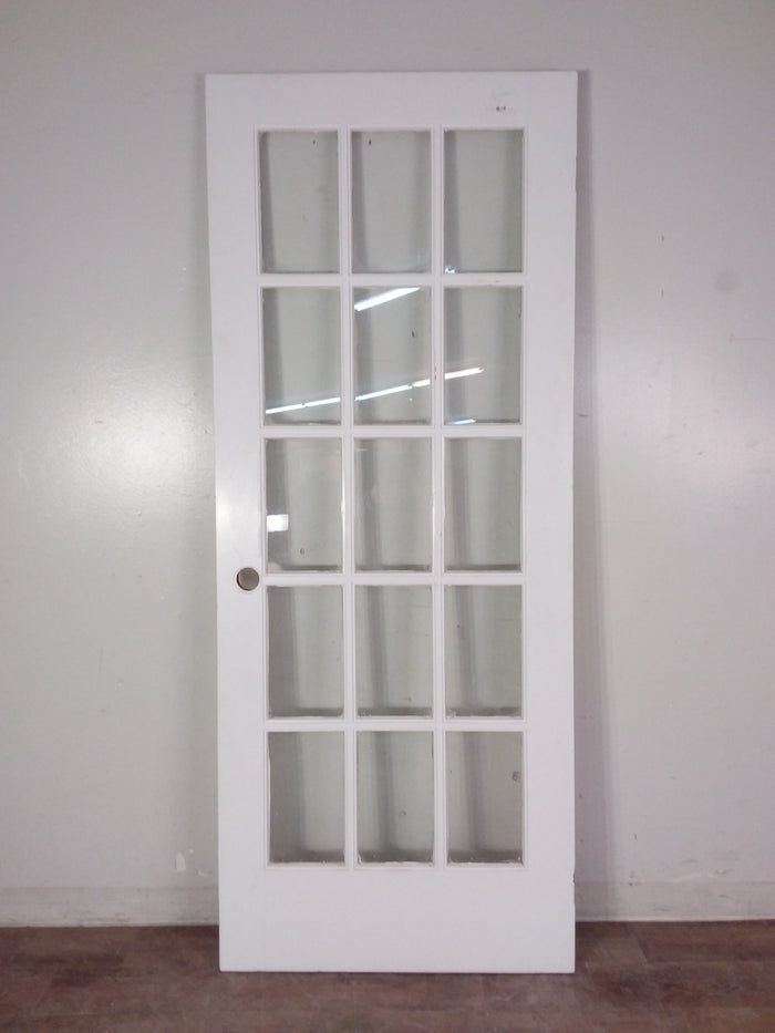 32" x 79 1/4" 15 Pane Glass Door