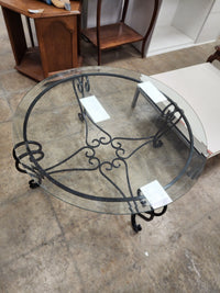 Round Glass Top Coffee Table