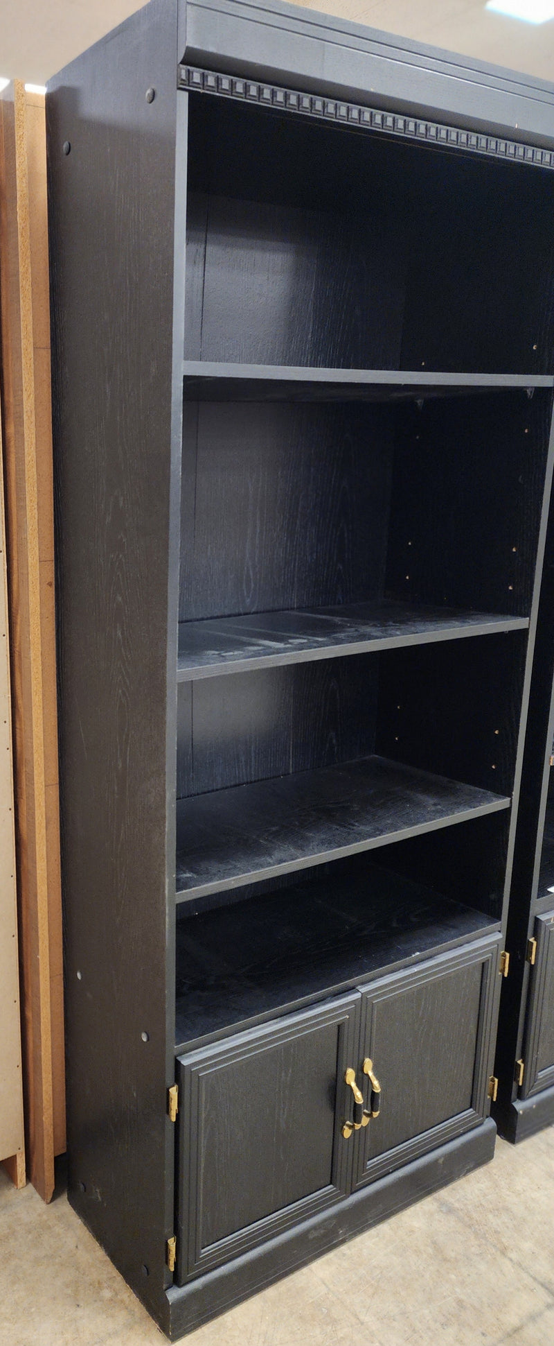 Black 4 Shelf Bookcase