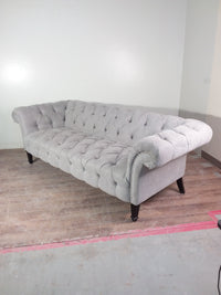 Light Grey Studded Sofa