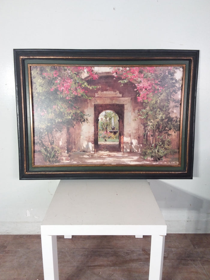 Floral Doorway Framed Print