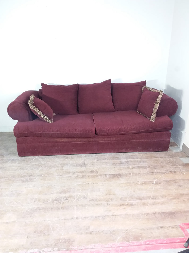 Burgundy Sofa