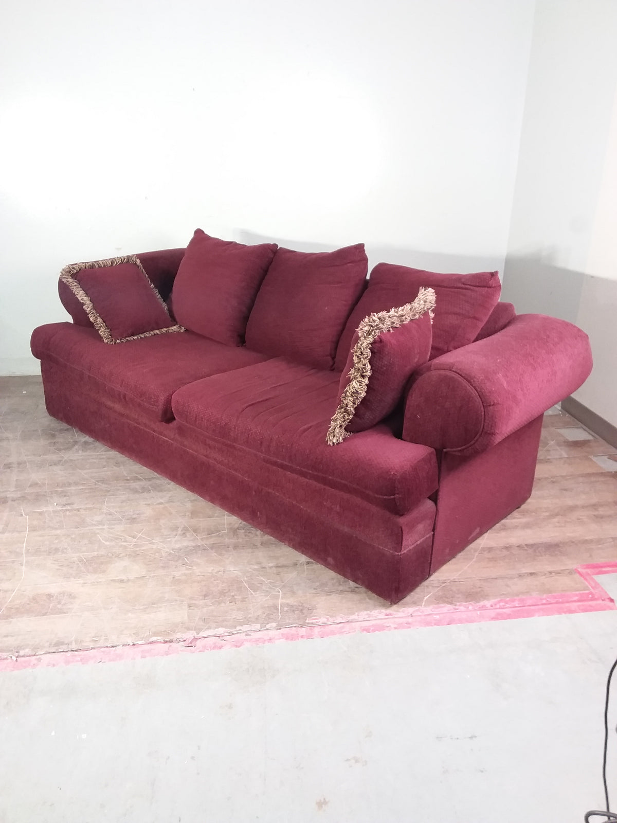 Burgundy Sofa