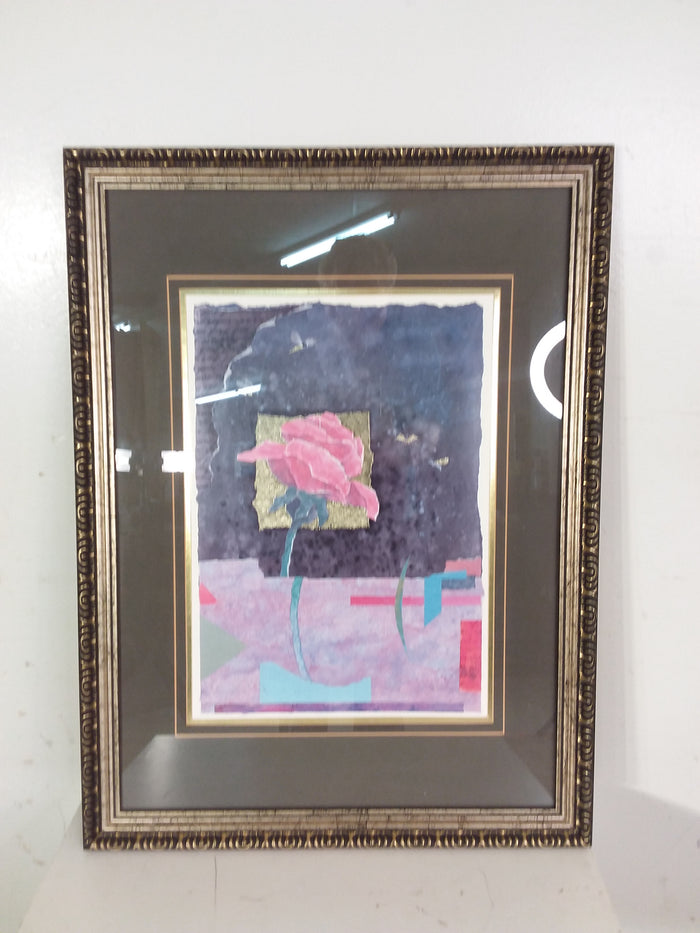 Abstract Rose Framed Print