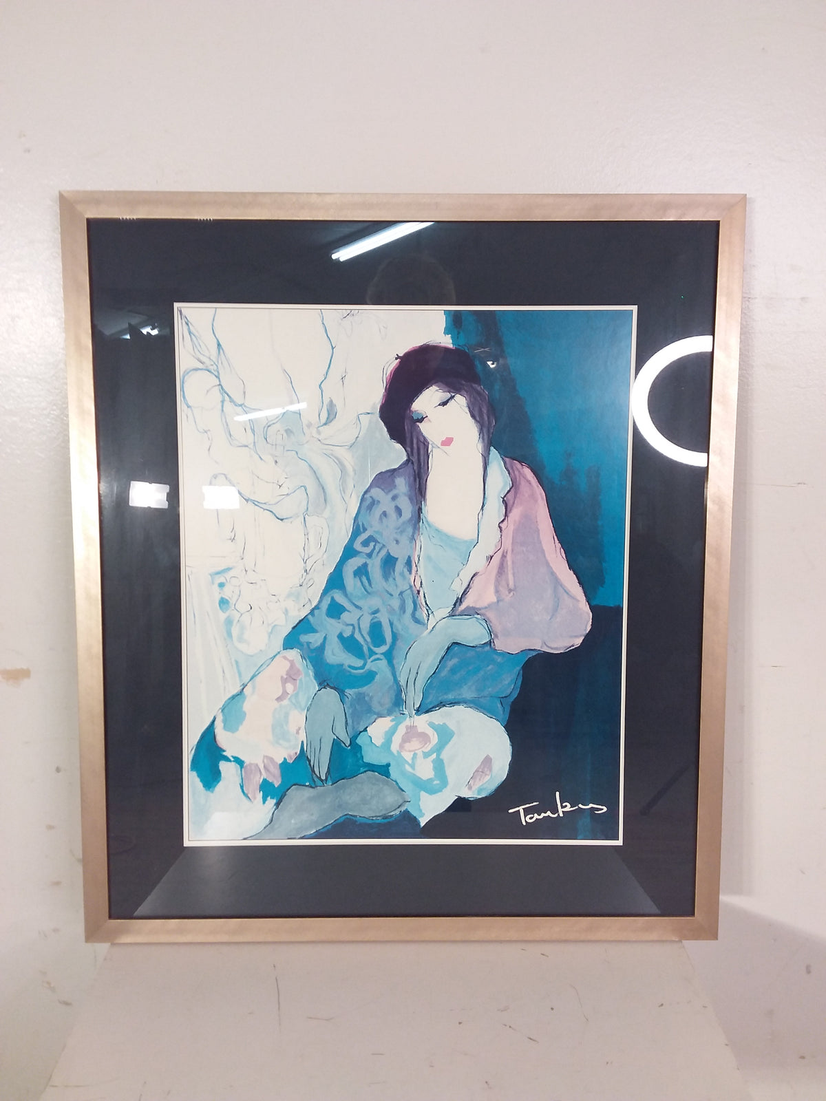 Seated Woman Framed Print