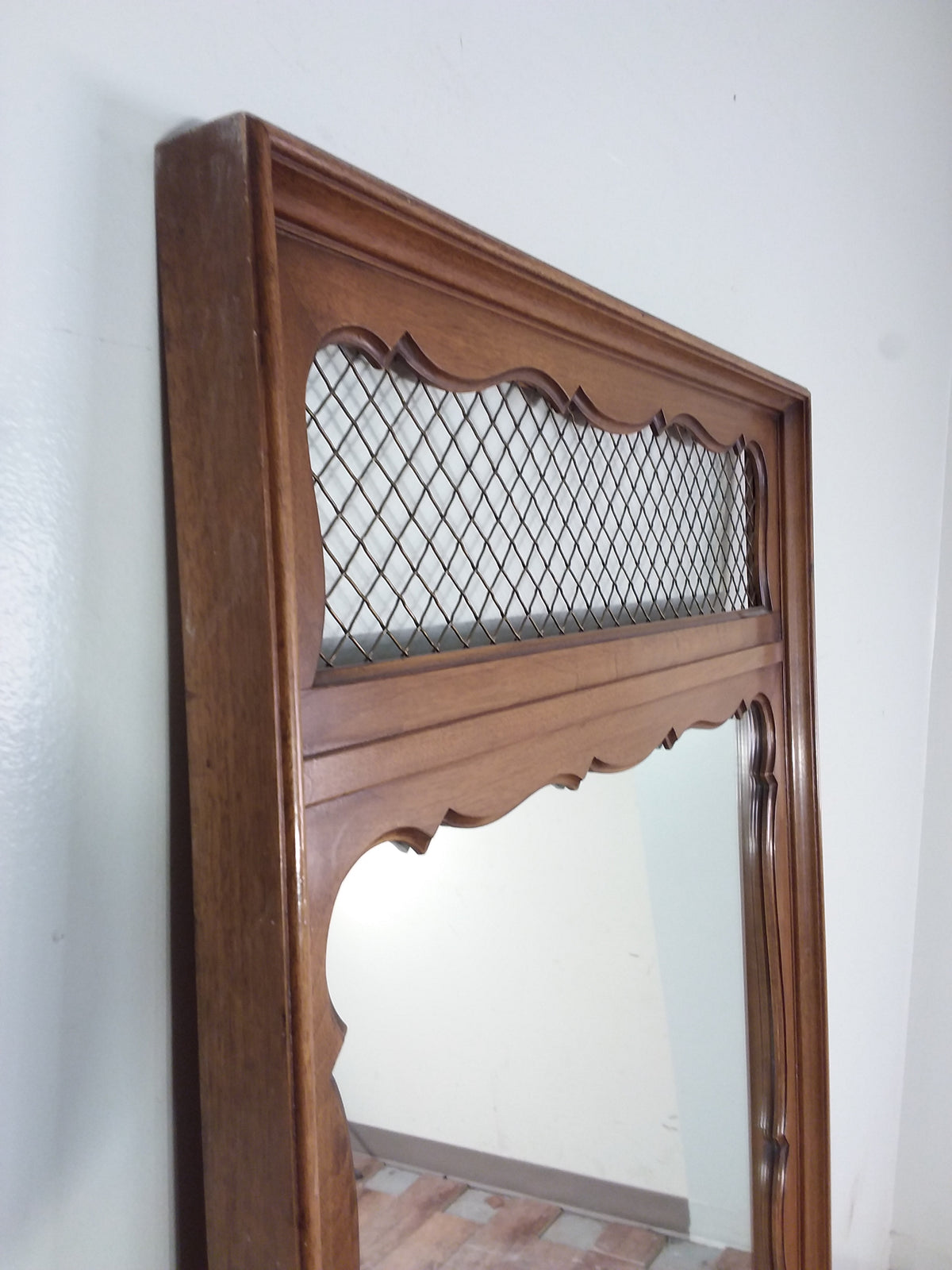 27 1/2" x 50 1/4" Wood Framed Mirror