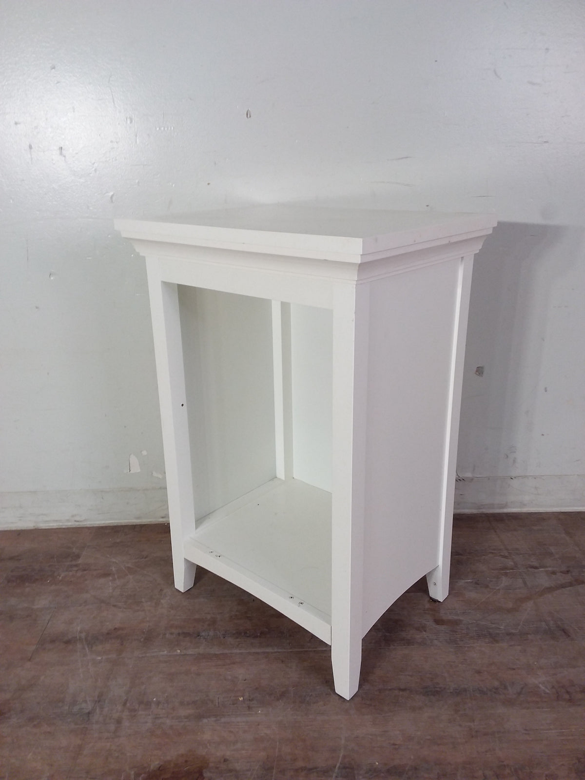 White Open Storage Cabinet/Table