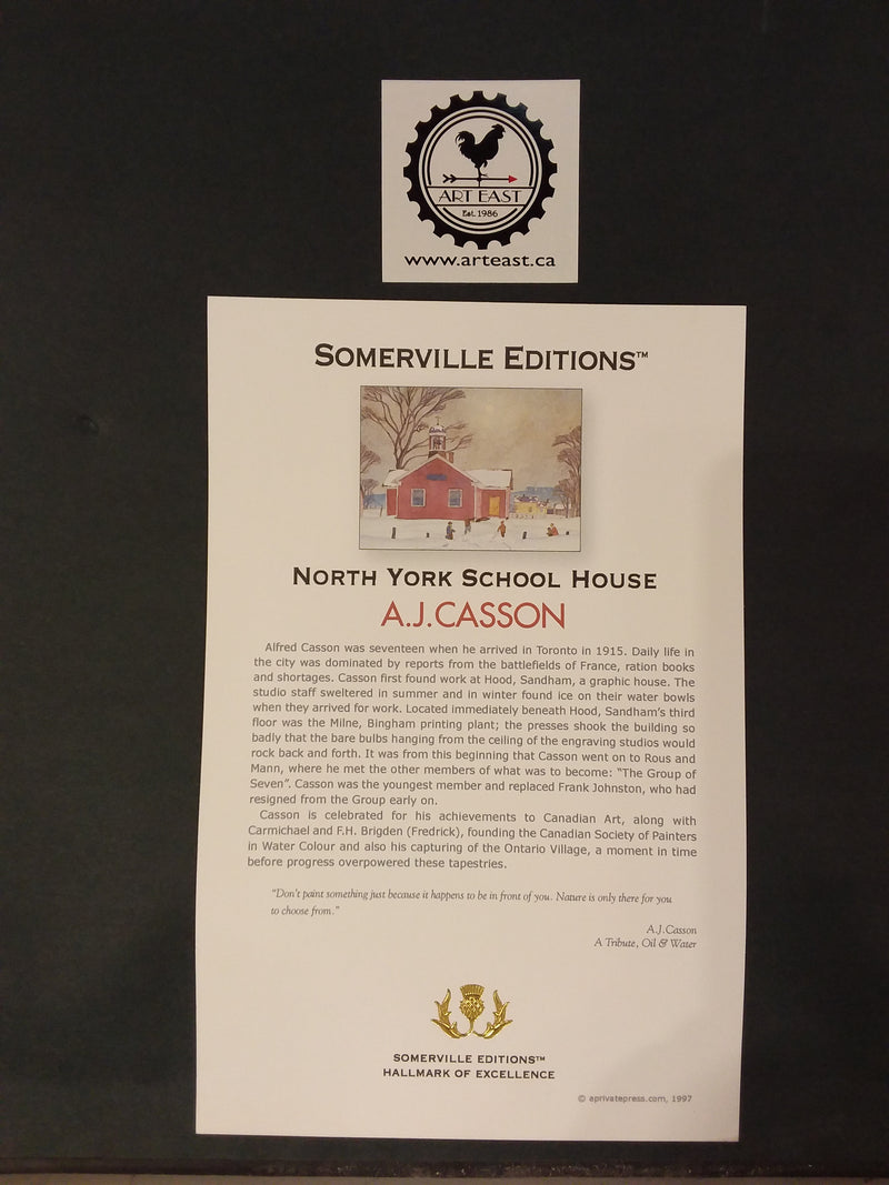 North York School House Framed Print