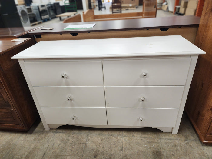 White 6 Drawer Dresser