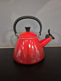 Le Creuset Kone Tea Kettle for Stove Top - Red (Cerise)