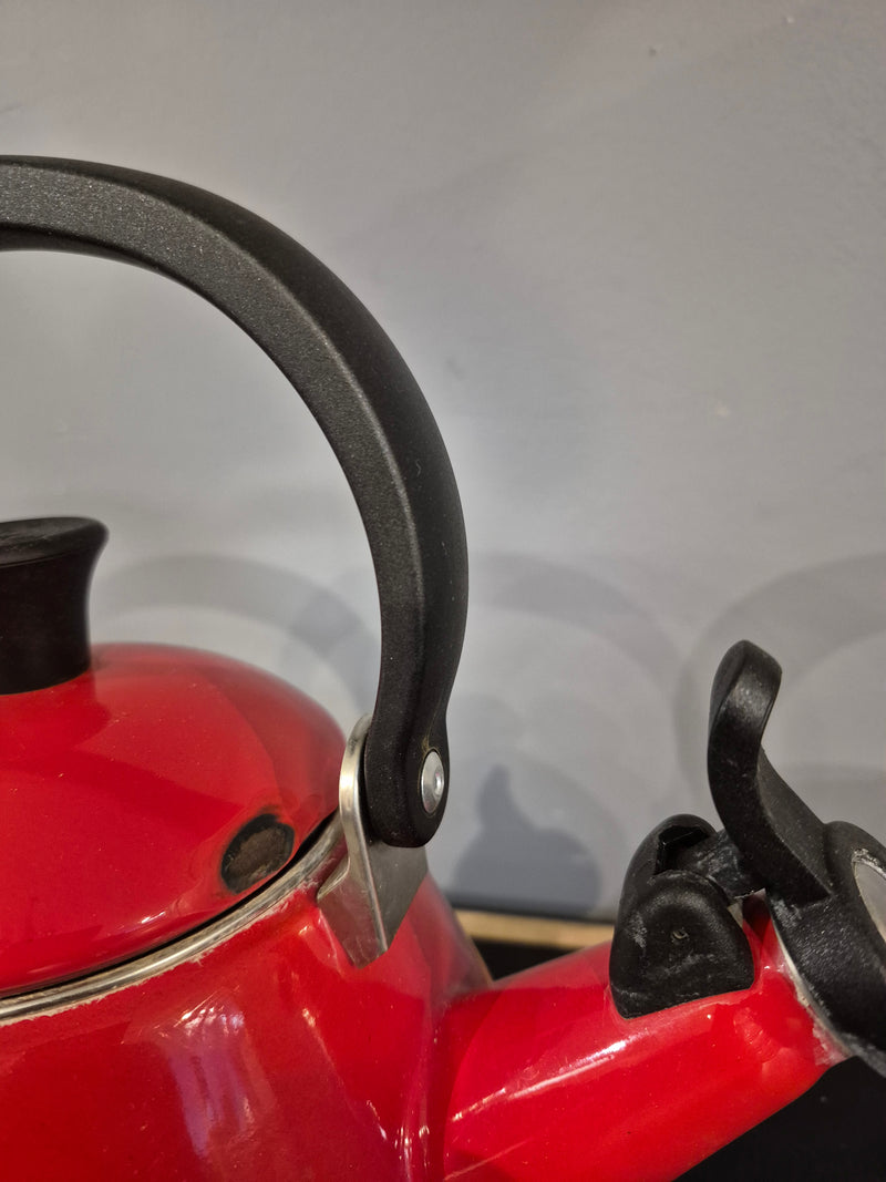 Le Creuset Kone Tea Kettle for Stove Top - Red (Cerise)