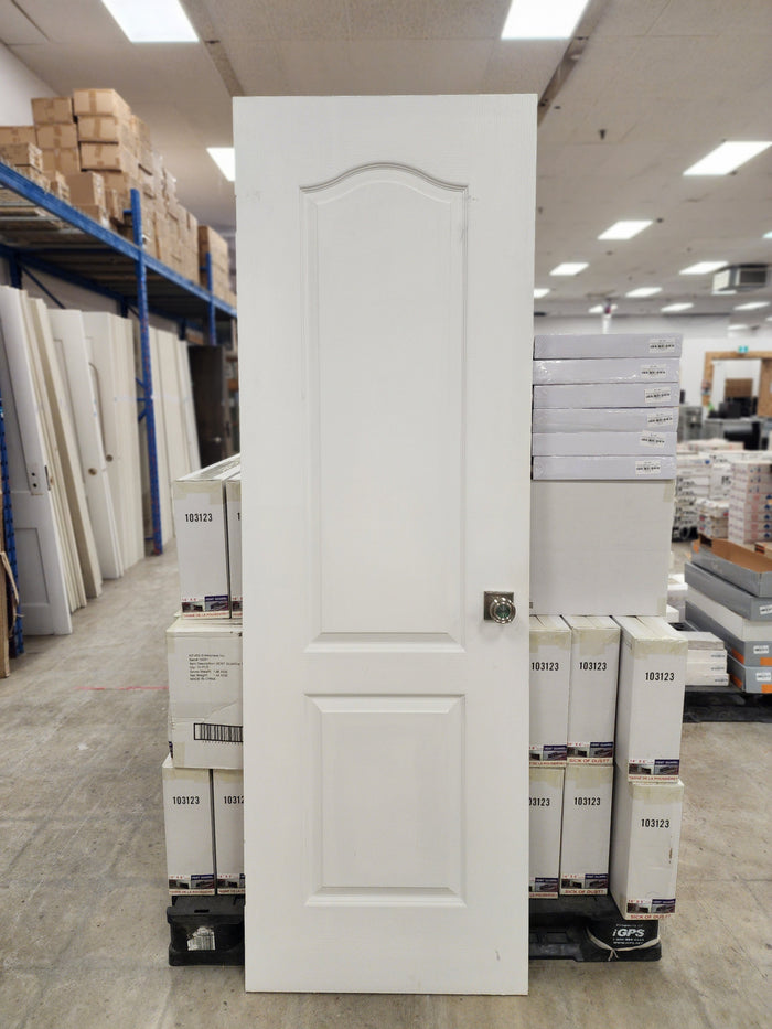 27" x 80" White 2 Panel Interior Door