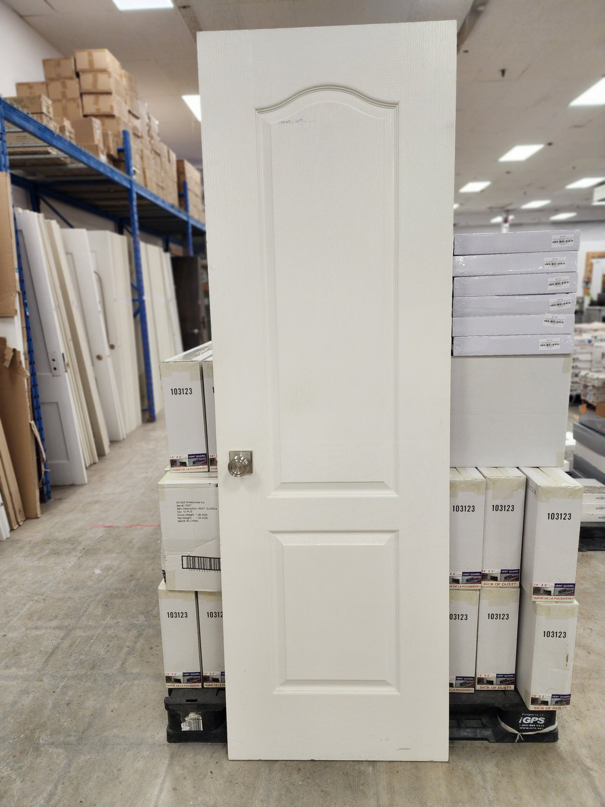 27" x 80" White 2 Panel Interior Door