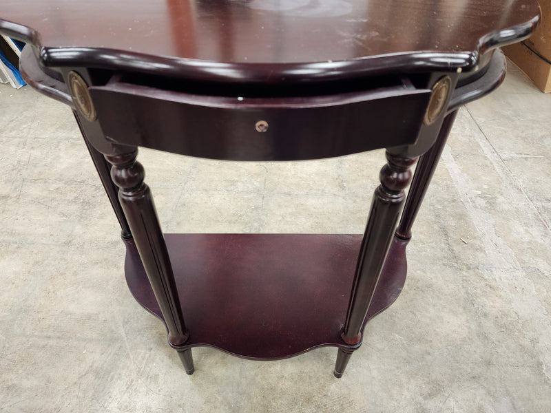 Dark Mahogany 1 Drawer Side Table