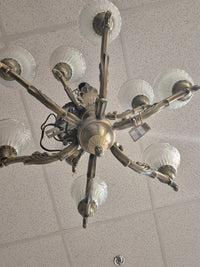 9-Light Antique Nickel Chandelier