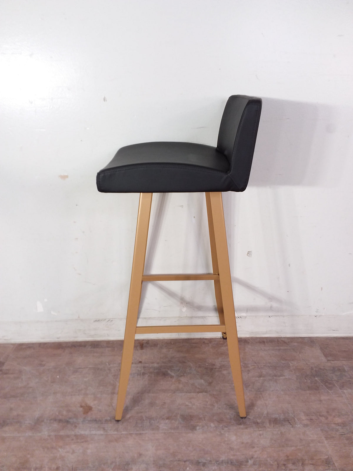 Black with Gold Finish Bar Height Chair