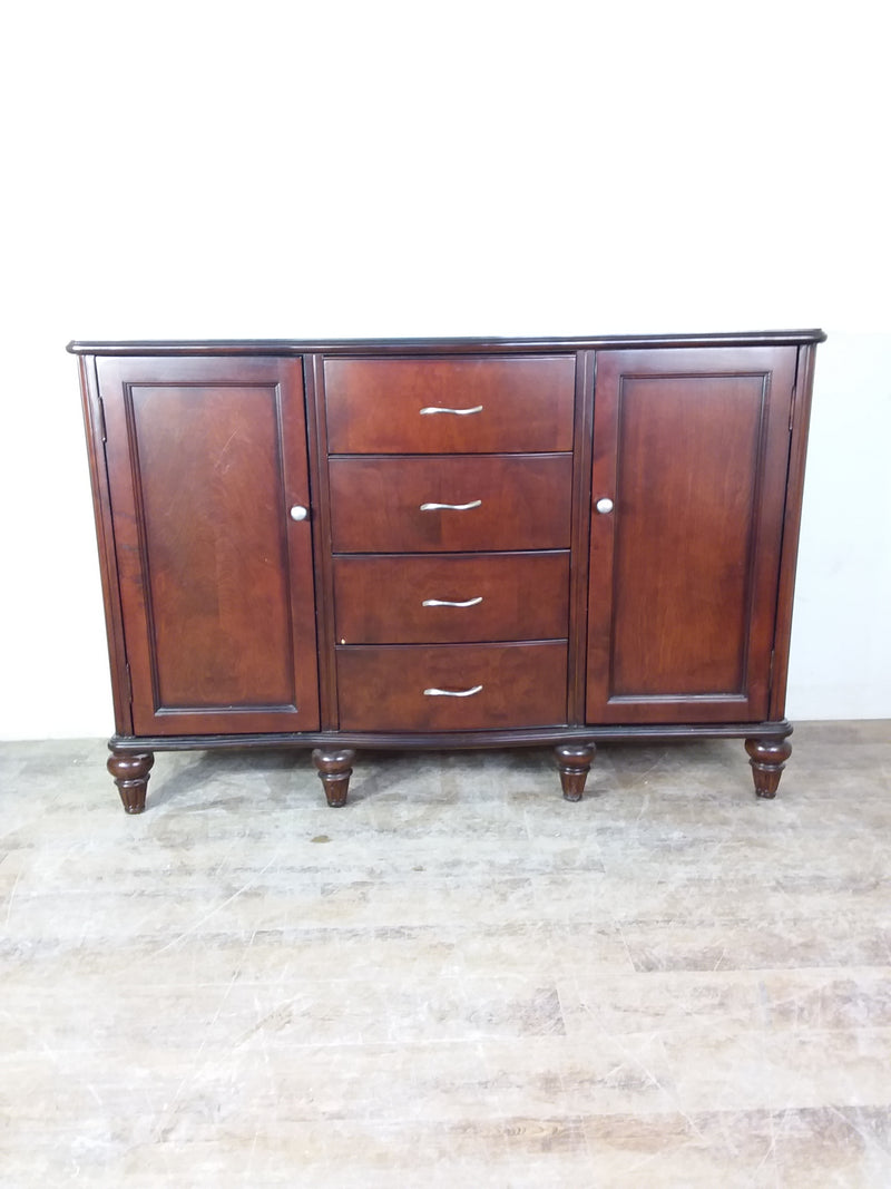 Red-Brown Wood Sideboard