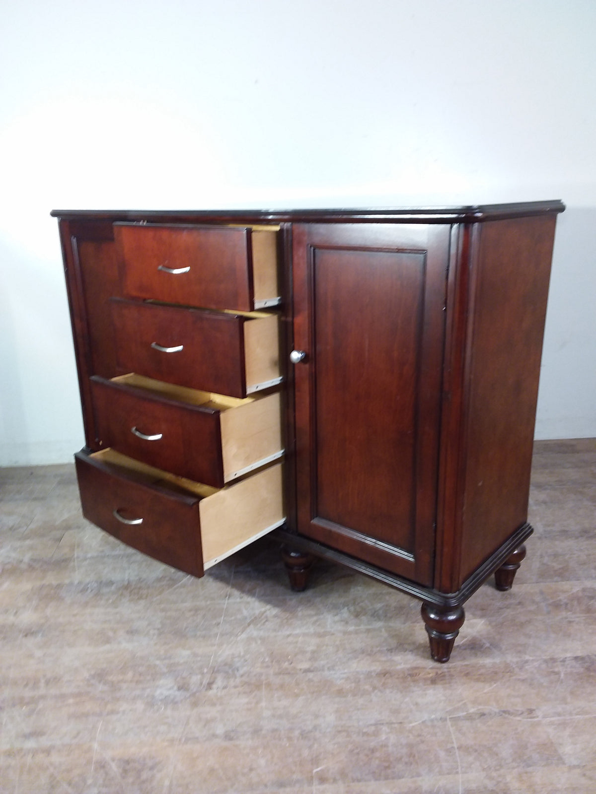 Red-Brown Wood Sideboard