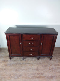 Red-Brown Wood Sideboard