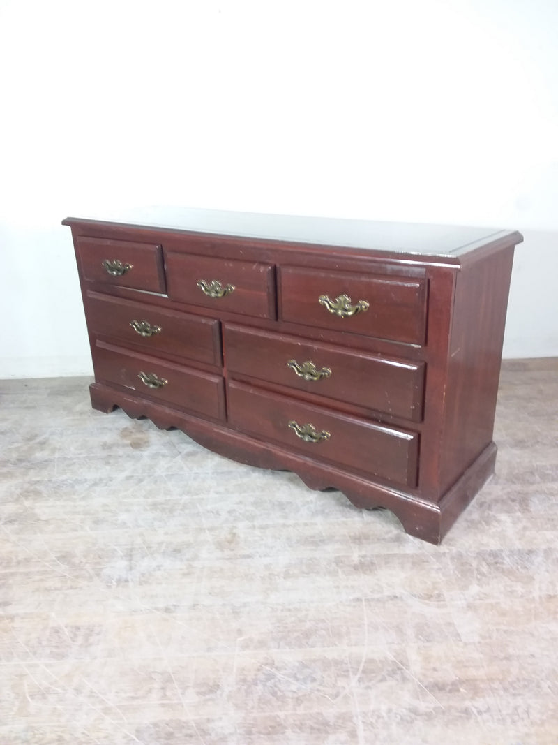 Wood 7 Drawer Dresser