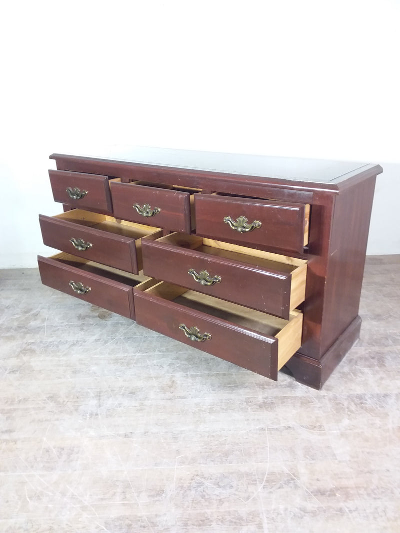 Wood 7 Drawer Dresser