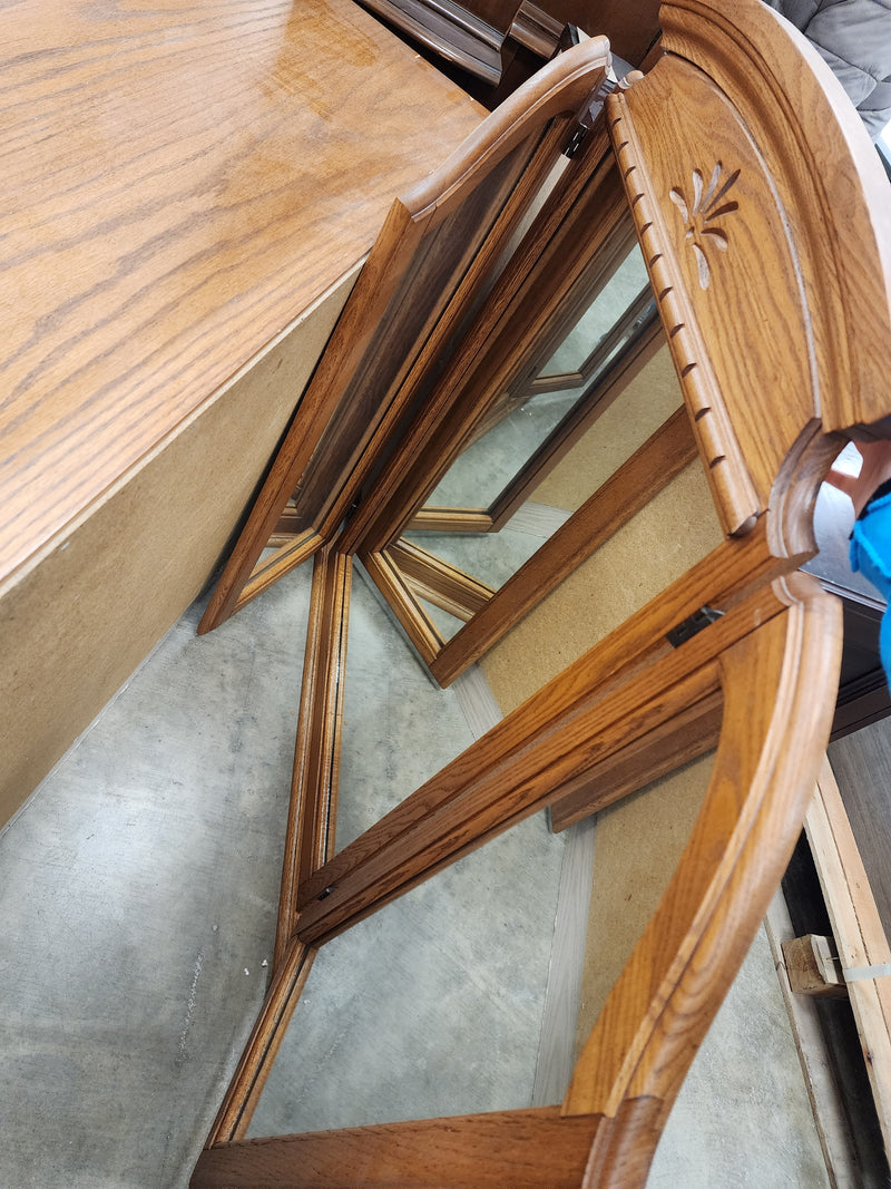 Maple Wooden Dresser w/ Mirror