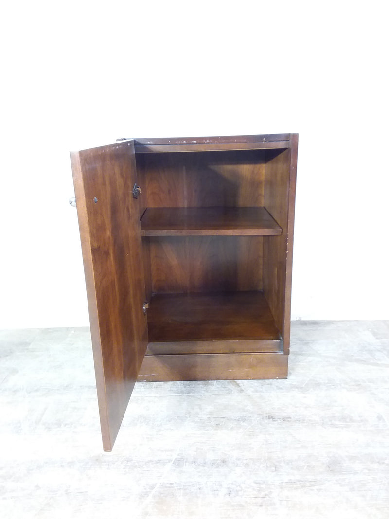 Wood Paneled Storage Cabinet