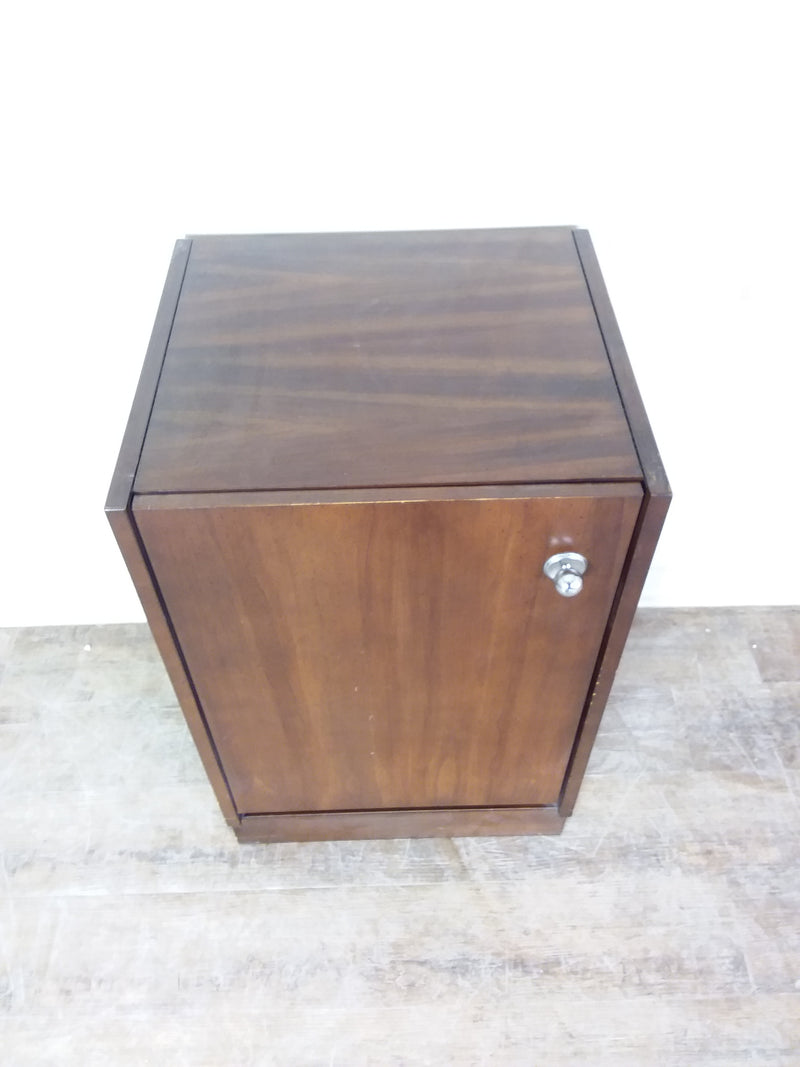 Wood Paneled Storage Cabinet