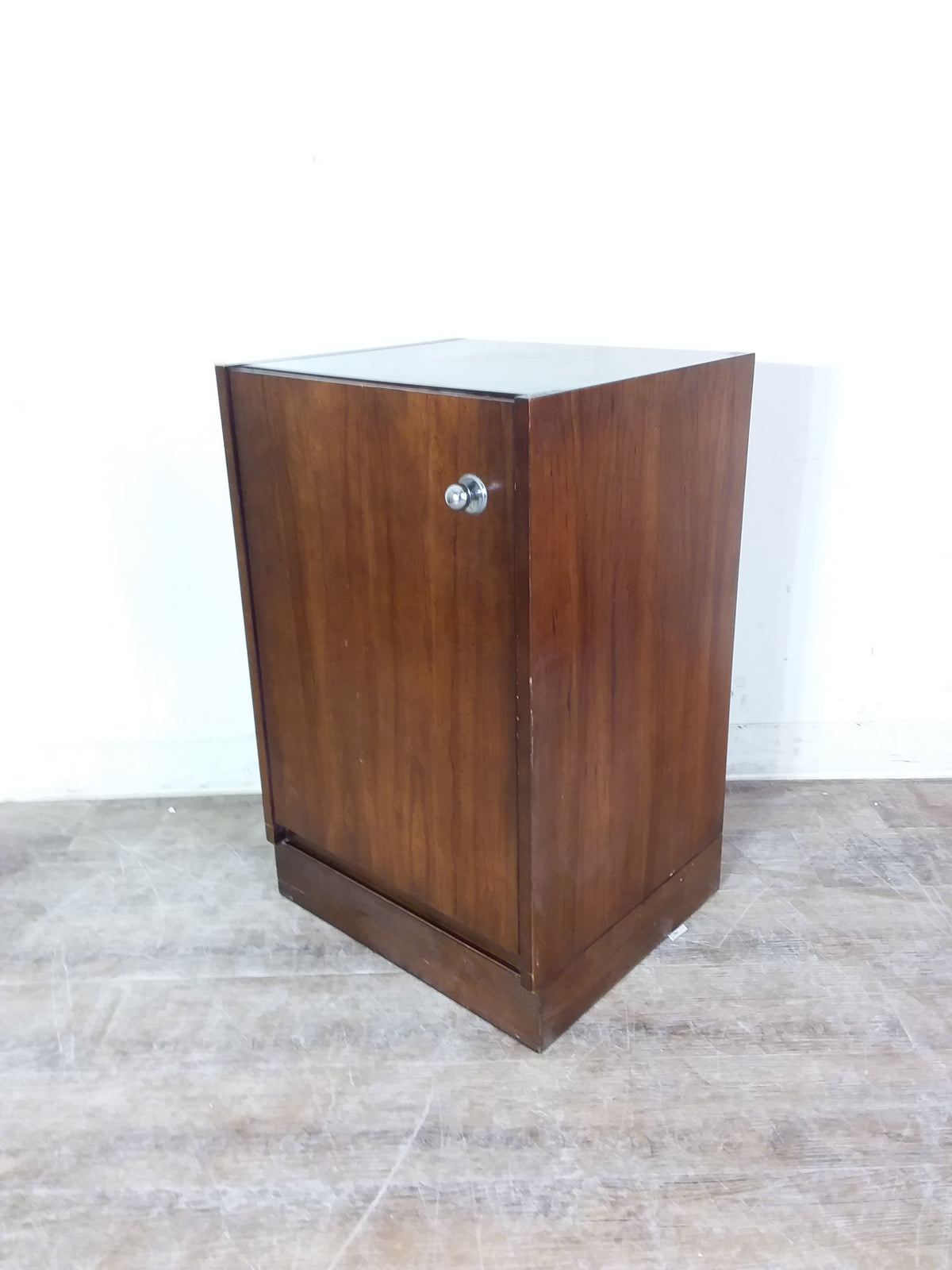 Wood Paneled Storage Cabinet