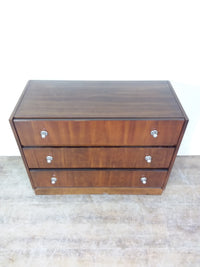 3 Drawer Dresser With Chrome Knobs