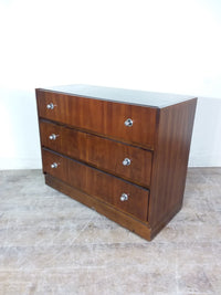 3 Drawer Dresser With Chrome Knobs