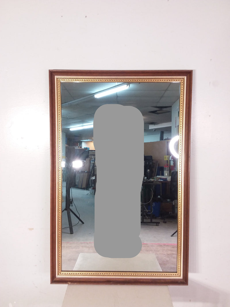 Wood Frame Mirror 29 7/8" x 45 7/8"