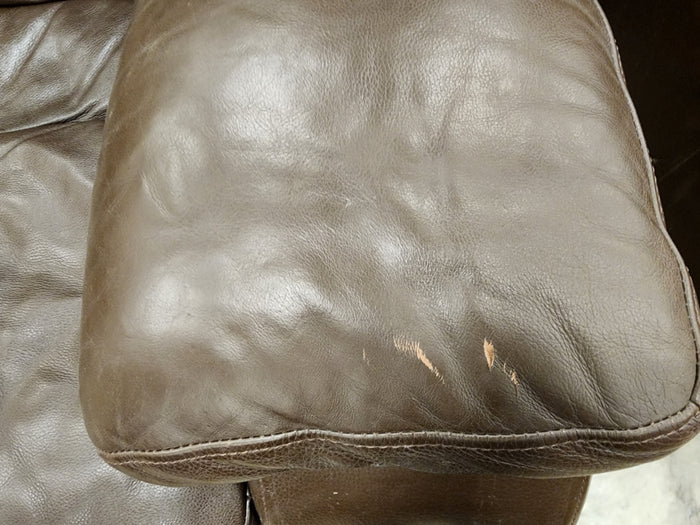 Brown Leather 3 Seater Sofa