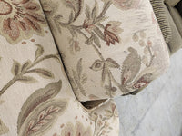 Light Brown Floral 3 Seater Sofa